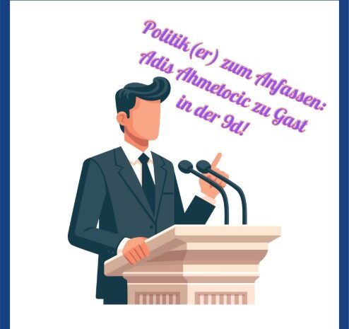 Adis Ahmetović zu Besuch in der 9d