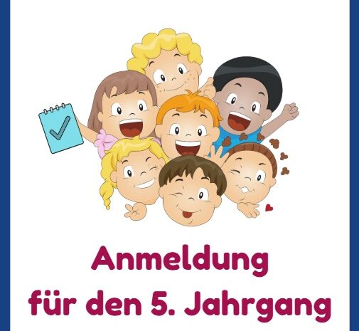 Anmeldung für den 5. Jahrgang im Schuljahr 2026/27
